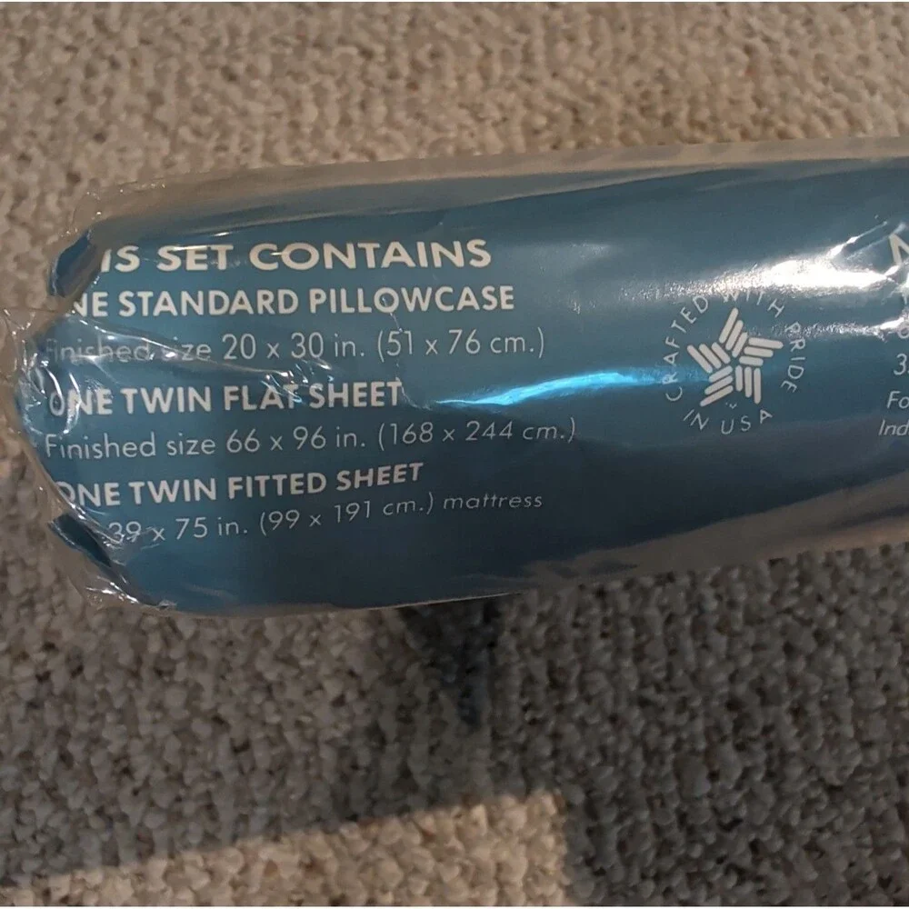 Vintage Criterion Dan River Follow the Leader Twin Sheet Set Goose Country
